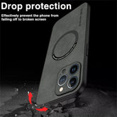 MagSafe Leather Shockproof Case for iPhone